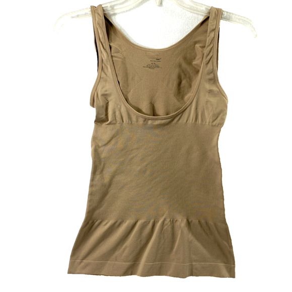 Womens Tank Top Size XL Tummy Control Cami Beige Shapewear - Picture 1 of 9